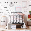 Eyelash Cute Wall Stickers For Baby Room, 15PCS