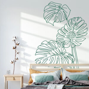 Monstera Tropical Jungle Leaves Wall Decal