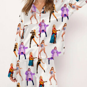 Music Tour New Outfits Satin Pajama Set For Women