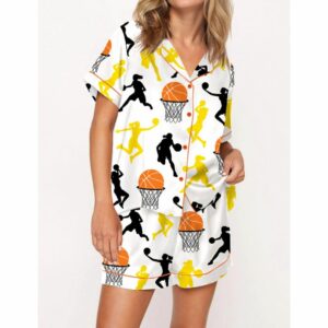 Basketball Satin Pajama Set For Women