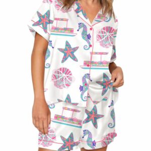 Beach Coastal Hawaii Pajama Set For Women