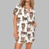 Bengal Cat Pajama Set For Women