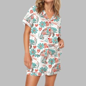 Boho Floral Manatee Pajama Set