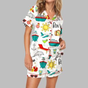 Bon Voyage Cruise Pajama Set For Women