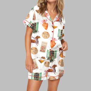 Coquette Girly Aesthetic Pajama Set For Women