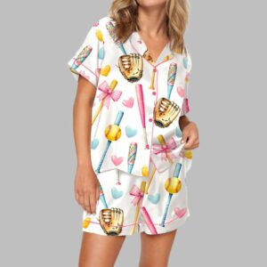 Coquette Softball Pajama Set