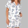 Cowgirl Coastal Bachelorette Hand Drawn Whimsical Pajama Set