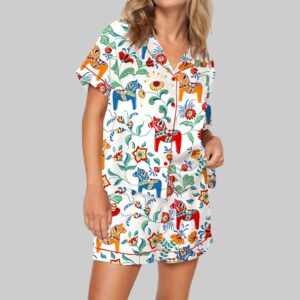 Dala Horse Pajama Set For Women