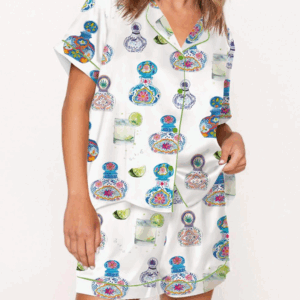 Drink Mexico Satin Pajama Set For Women