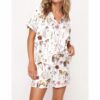 Floral Horse Pajama Set For Women