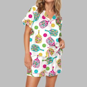 Floral Pickleball Pajama Set For Women