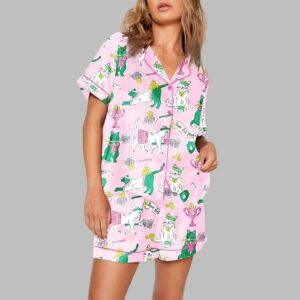 Funny Tennis Cat Pajama Set