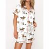 Horse Lovers Satin Pajama Set For Women