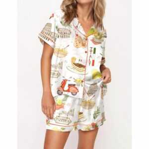 In Love With Italy Pajama Set For Women