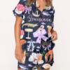 Louisiana Preppy Girl Silk Satin Pajama Set For Women