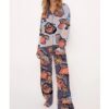 Moo Deng Baby Satin Pajama Set For Women