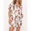 Obsessive Cup Disorder Christmas Satin Pajama Set For Women