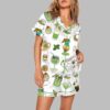 Saint Patricks Day Special Green Cocktails Print Pajama Set