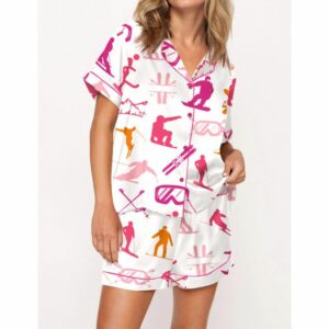 Snowboarding Pajama Set For Women