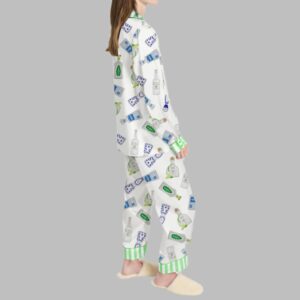 Tequila Bottles Art Pajama Set For Women