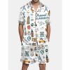 Travel Planner Pajama Set For Men