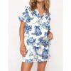 Trendy Western Coastal Cowgirl Pajama Set For Women