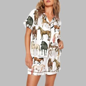 Watercolor Horse Ranch Western Pajama Set