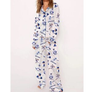 Women's Dodgers Baseball Shotime Pajama Set