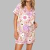 Womens Floral Pajama Set