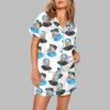 Women's Lions Football Pajama Set