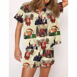 Women's Trump Christmas Pajama Set