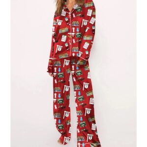 Women's White Christmas Pajama Set