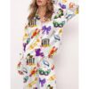 New Orleans Mardi Gras Satin Pajama Set For Women