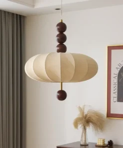Alternative view of Winfordo Japan Style Cloth Pendant Light