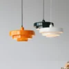 Medieval Retro LED Ceiling Chandelier Orange Pendant Lamp Dining Room Restaurant Home Decor Lighting for Cafe Bar Hanging Lights